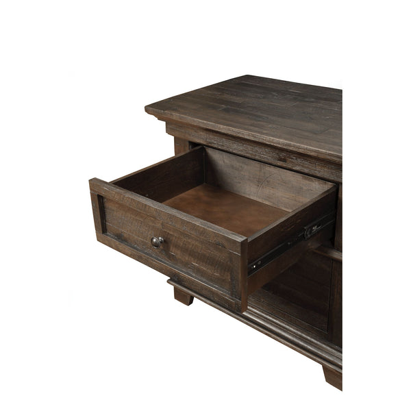 Alpine Newberry 2 Drawer Nightstand, Salvaged Gray - 1468-02