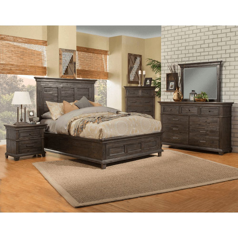 Alpine Newberry 5 Drawer Chest, Salvaged Gray - 1468-05