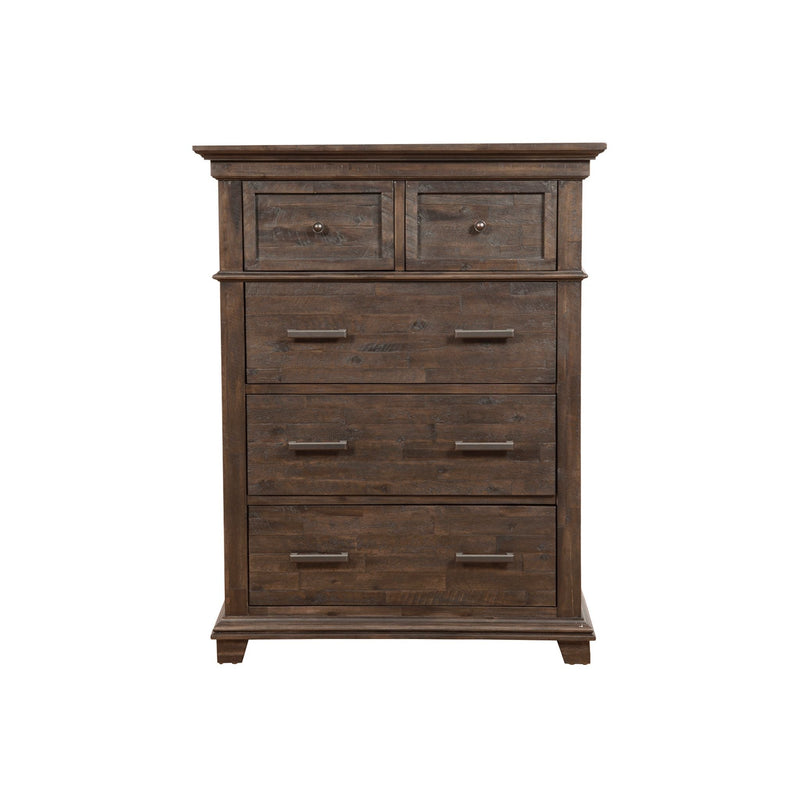 Alpine Newberry 5 Drawer Chest, Salvaged Gray - 1468-05