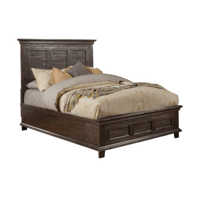 Alpine Newberry Queen Panel Bed, Salvaged Gray - 1468-01Q