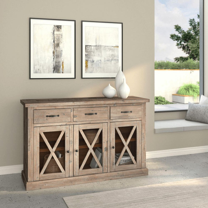 Alpine Newberry Sideboard, Weathered Natural - 2068-06