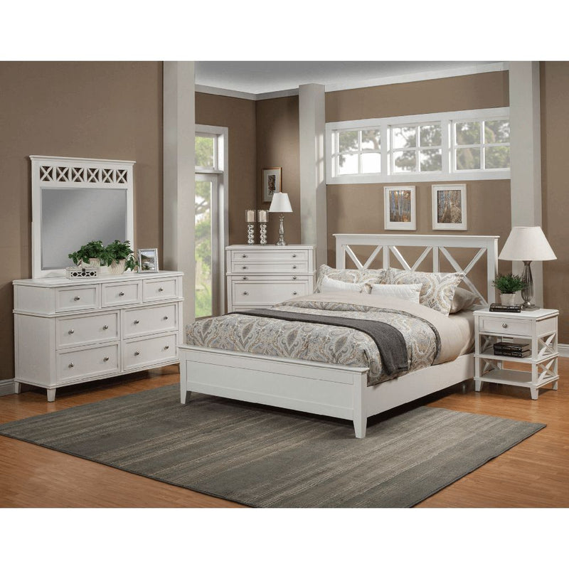 Alpine Potter 7 Drawer Dresser, White - 955-03