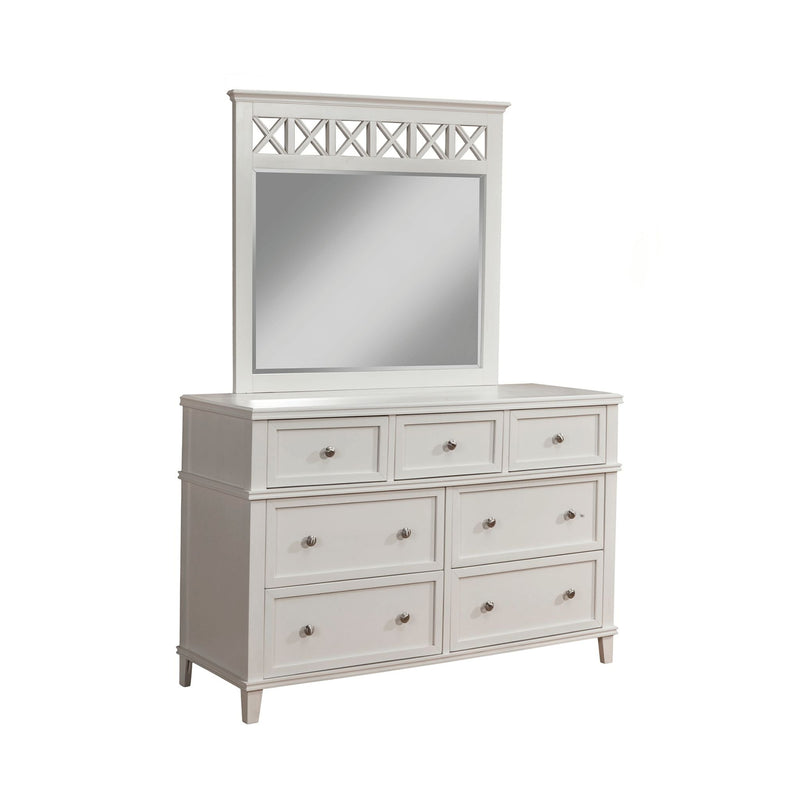 Alpine Potter 7 Drawer Dresser, White - 955-03