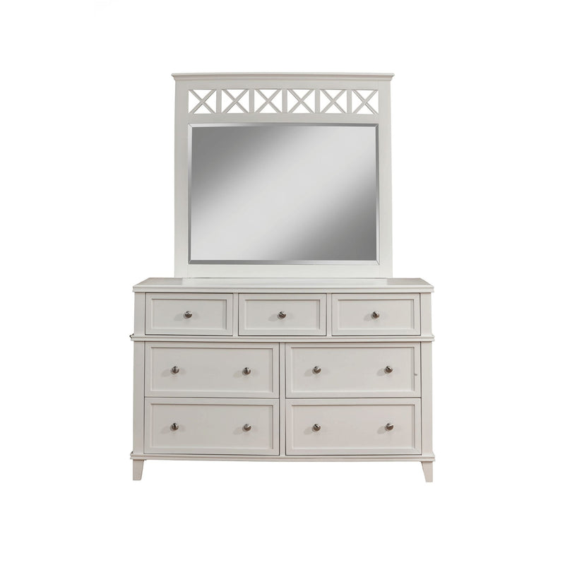 Alpine Potter 7 Drawer Dresser, White - 955-03