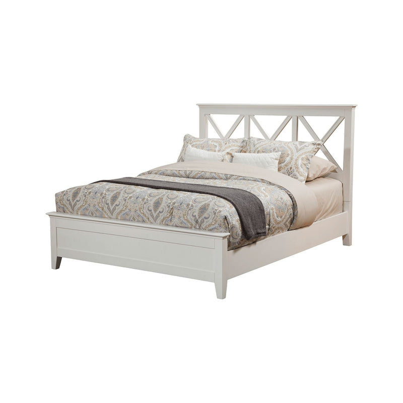 Alpine Potter Panel Bed, White - 955-01Q