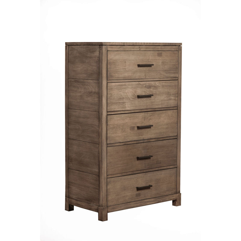 Alpine Sydney 5 Drawer Chest, Weathered Grey - 1700-05