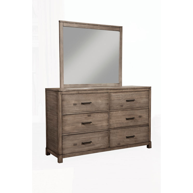 Alpine Sydney 6 Drawer Dresser, Weathered Grey - 1700-03