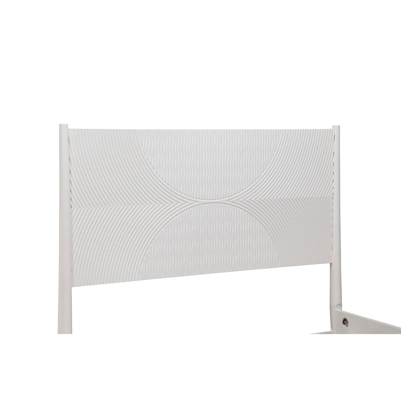 Alpine Tranquility California King Panel Bed, White - 1867-07CK