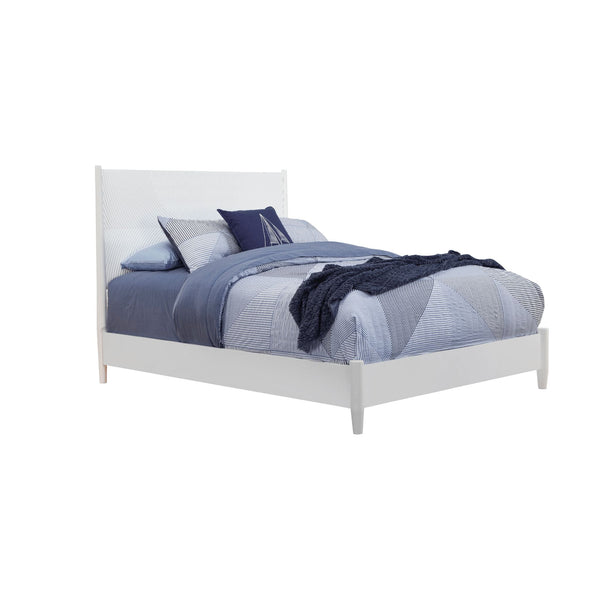 Alpine Tranquility Full Panel Bed, White - 1867-08F