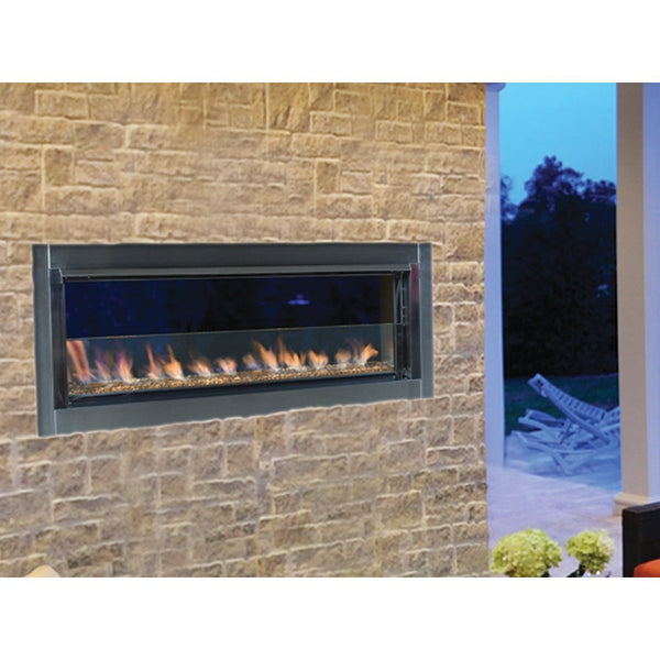 Astria Berlin Lights 43" Linear Contemporary Outdoor Vent-Free Fireplace