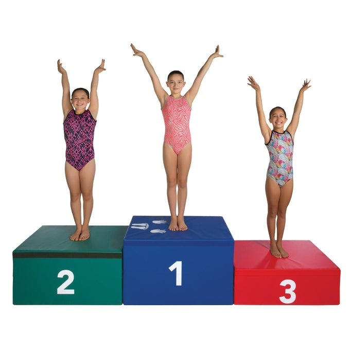 Norberts 3-Piece Sectional Block Award Stand Gymnastics Block - G-877