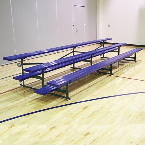 Bleacher - 21 ft. 3 Row - Double Foot Plank - Tip & Roll - 321TRG