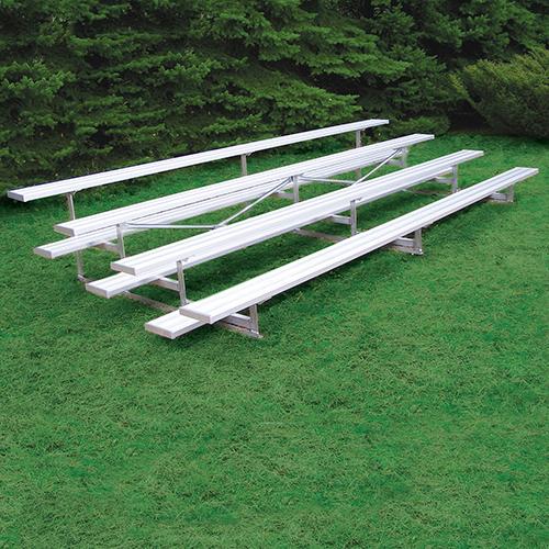 4 Row 21' Outdoor Standard Aluminum Bleacher - BLTR421