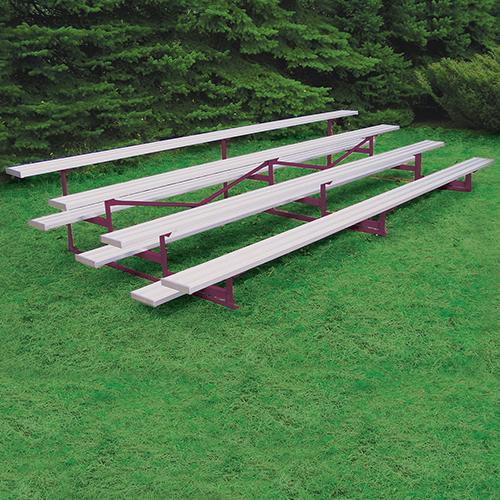 4 Row 27' Outdoor Standard Aluminum Bleacher - HP569-1222-27