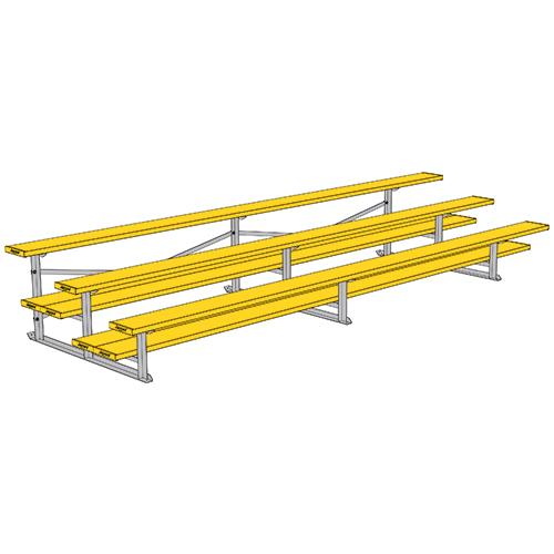 3 Row 15' All Aluminum Preferred Bleacher - NB-0315GPRF