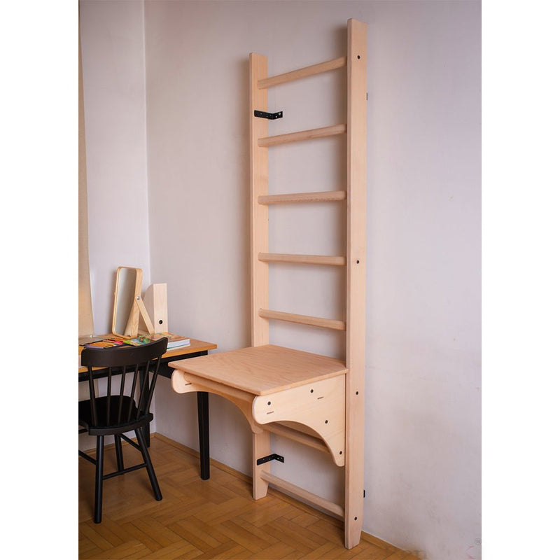 BenchK Wood Swedish Ladder w/ BenchTop - 5903317830610