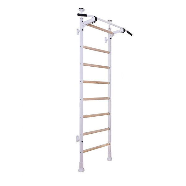 BenchK Steel Swedish Ladder Floor-to-Ceiling White