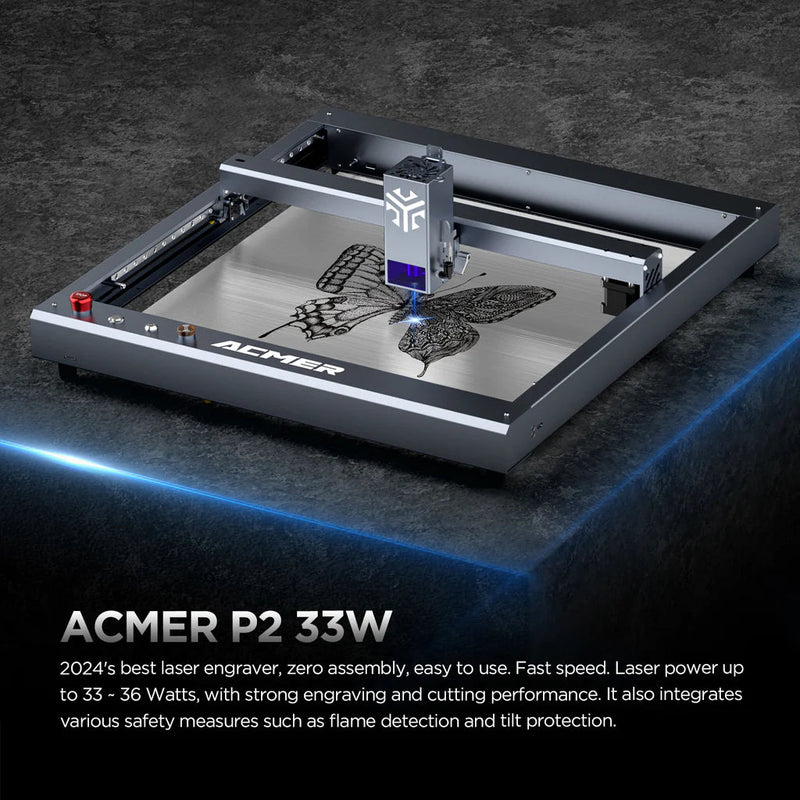 Acmer P2 33w Laser Engraver Cutting Machine