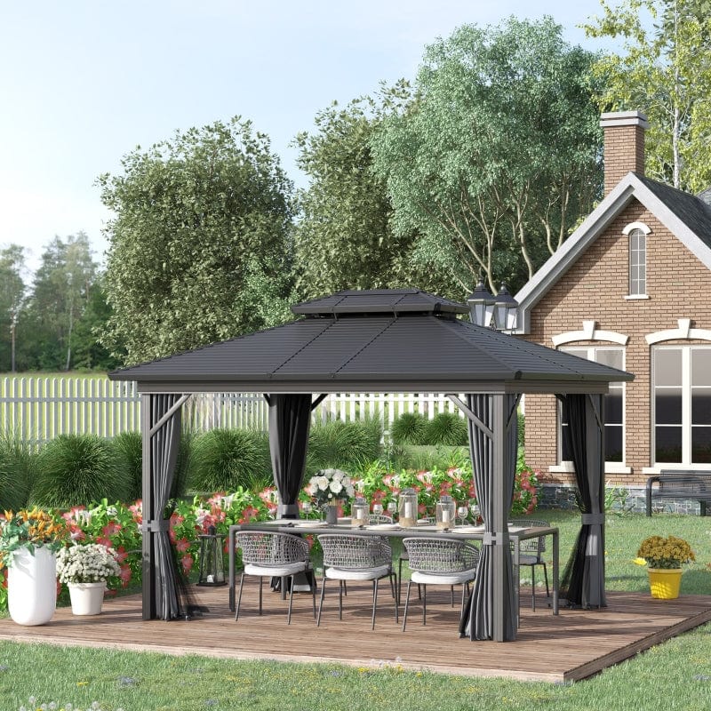 Outsunny 10x12 Hardtop Gazebo - 84C-145V03