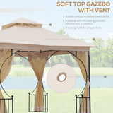 Outsunny 10' x 10' Outdoor Gazebo Canopy - 84C-005V01