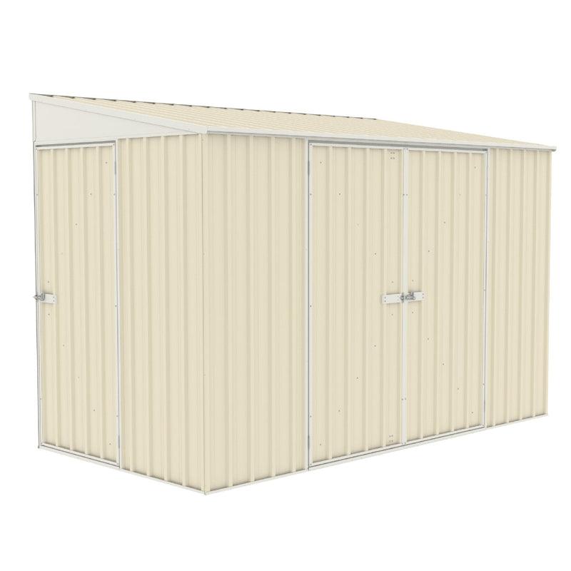 Absco | 10x5 ft Lean To Metal Bike Shed - AB1101