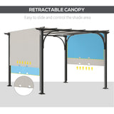 Outsunny 10' x 10' Outdoor Pergola Patio Gazebo - 84C-282WT