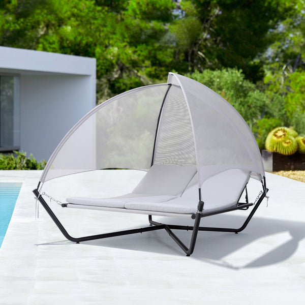 Deko Living Outdoor Hammock Patio Lounge Daybed with Canopy - COP20207