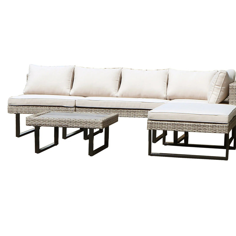 Deko Living Outdoor Corner Patio Sectional & Tables - COP30008