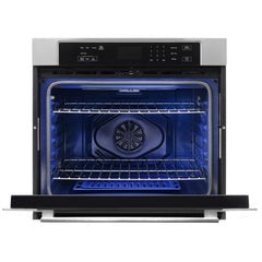 Cosmo 30" 5 cu. ft. Single Electric Wall Oven with True European Convection and Self Cleaning in Stainless Steel - COS-30ESWC