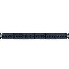 Panduit Coupler Patch Panel, Cat 6, Flat, 24 Por - CP24688BL