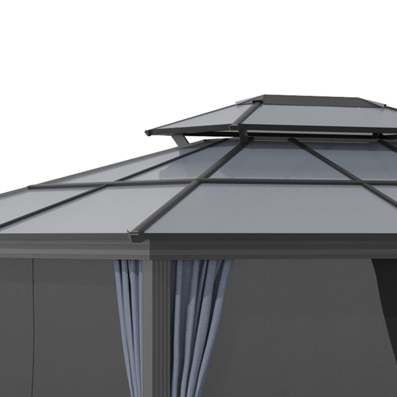 Outsunny 10x12 Hardtop Gazebo - 84C-215V01BK