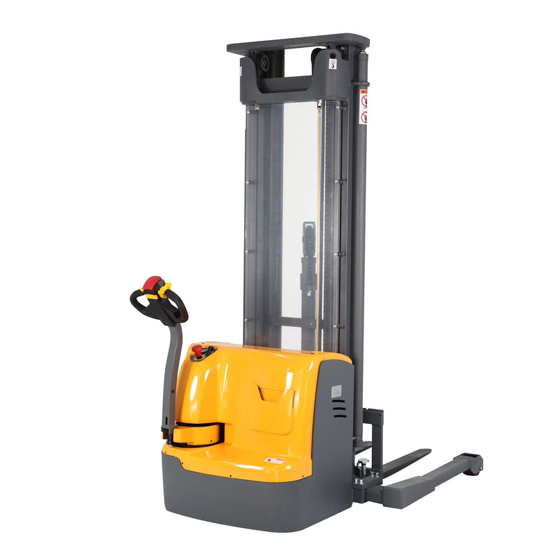 Apollolift Powered Forklift Full Electric Walkie Stacker 3300 lbs Cap. 220"Lifting A-3030 - Backyard Provider