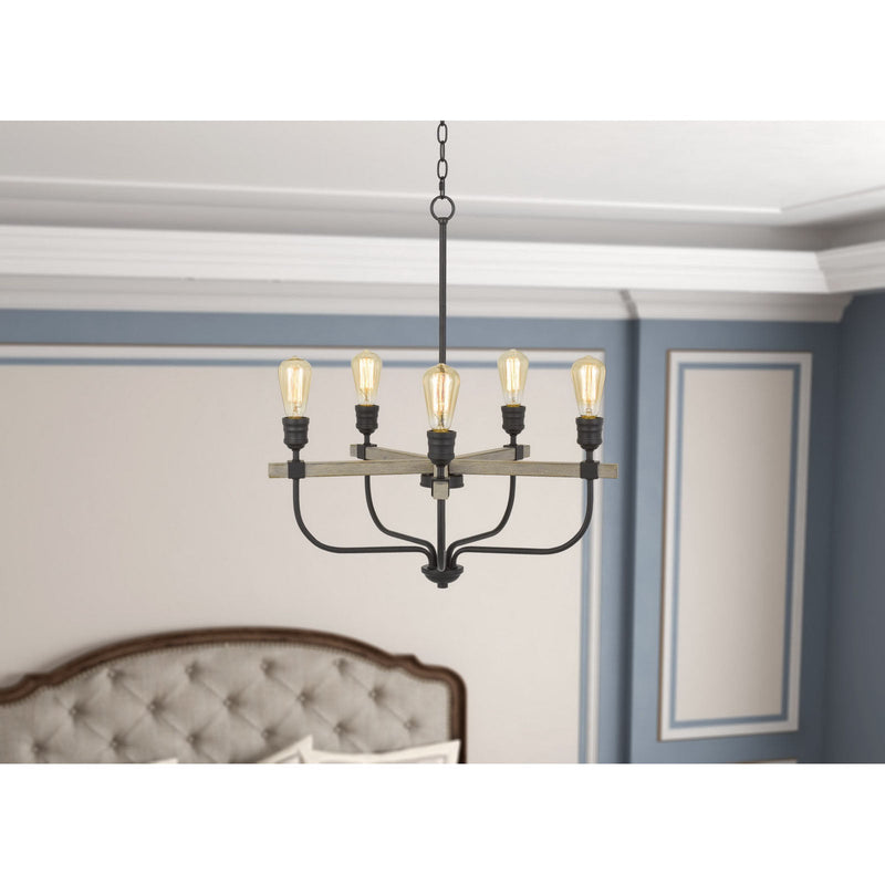 Cal Lighting 60W X 5 Sion Metal Chandelier FX-3734-5