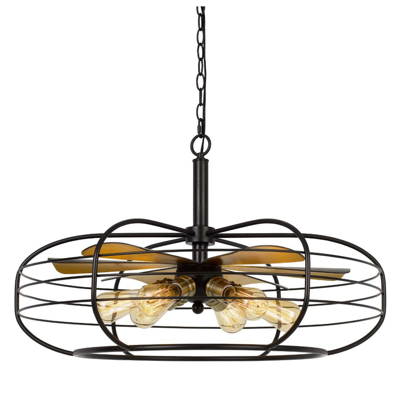 Cal Lighting Margo 60W X 6 Metal Chandelier (Edison Bulbs Not Included) FX-3711-6