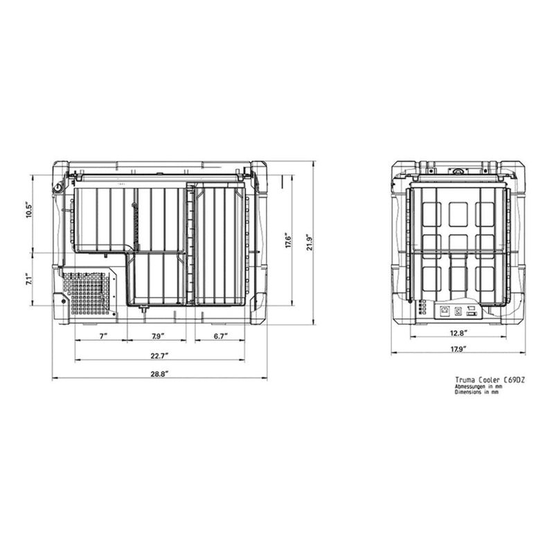 Truma Cooler C69 Dual Zone Portable Fridge/Freezer