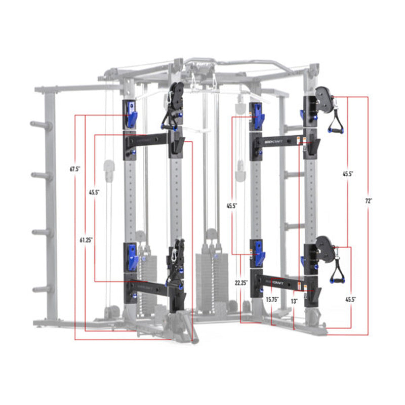 Bodycraft Power Rack Functional Trainer Fully Loaded - RFTPRO-FL