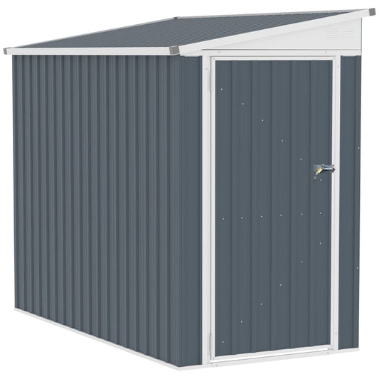 Outsunny 4' x 8' Steel Garden Storage Shed - 845-692V01