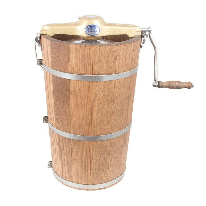 Country Freezer - Ice Cream Maker - Classic Wooden Tub - Hand Crank - 8 Quart - 5008-CFW6H-2