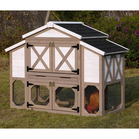 Merry Products & Garden 4-Door Country Style Chicken Coop - PTH0520010702