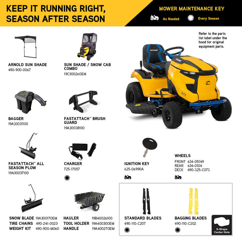 Cub Cadet LT 42E Electric Lawn Mower - 33ABA7ES710