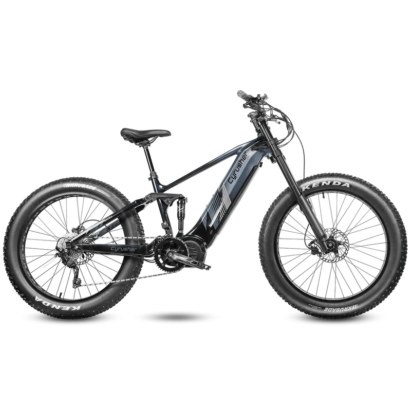 Cyrusher Sport Nitro Mountain Mid-Drive All Terrain Air Shock Full Suspension Electric Bike