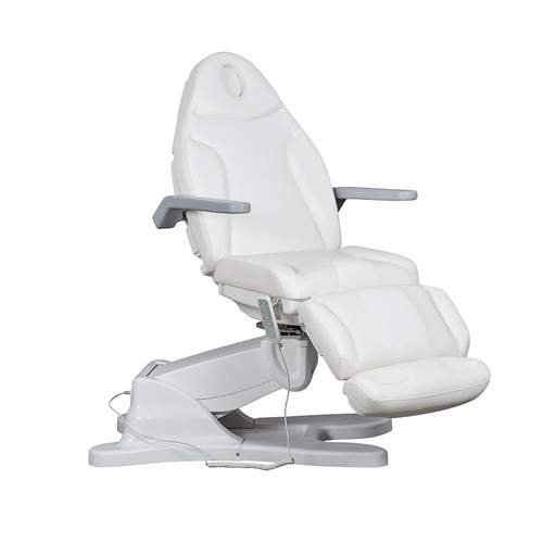 Tatartist Electric Facial Bed Rotating Aesthetic Spa Cosmetic Chair with Paper Roller - FF-DPI-FCCHR-G904-WHT