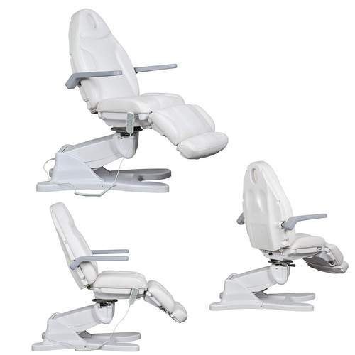 Tatartist Electric Facial Bed Rotating Aesthetic Spa Cosmetic Chair with Paper Roller - FF-DPI-FCCHR-G904-WHT