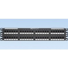 Panduit Punchdown Patch Panel, Cat 5e, Flat, 48 - DP485E88TGY