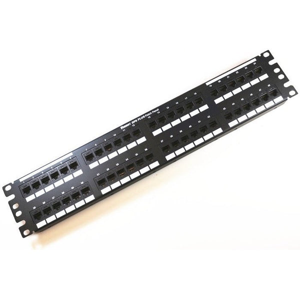 Panduit Punchdown Patch Panel, Cat 6, Flat, 48 P - DP48688TGY