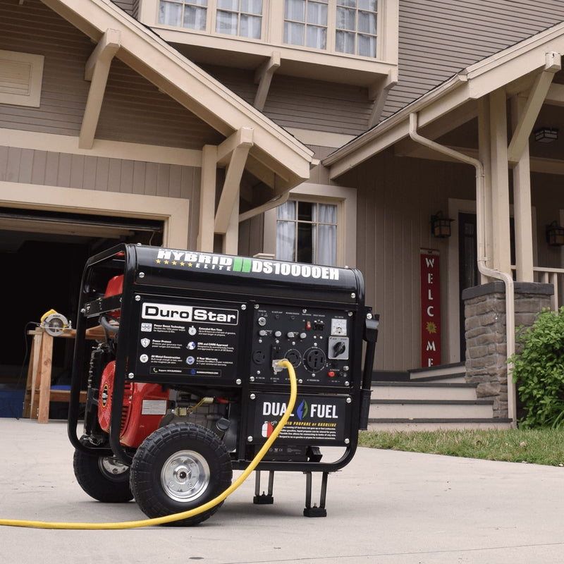 DuroStar 10,000W 439cc Dual Fuel Portable Generator w/ Electric Start - DS10000EH