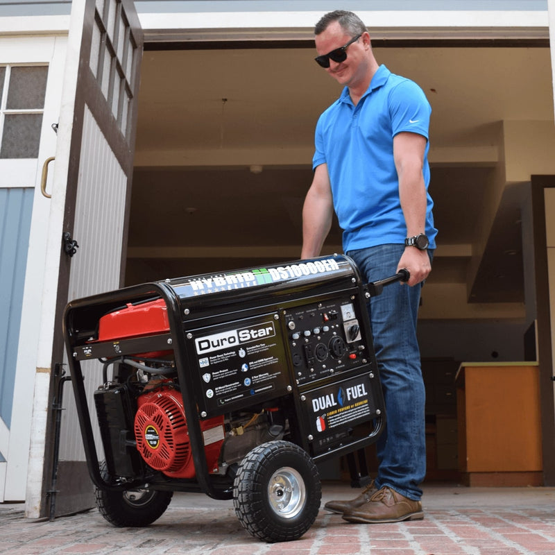 DuroStar 10,000W 439cc Dual Fuel Portable Generator w/ Electric Start - DS10000EH