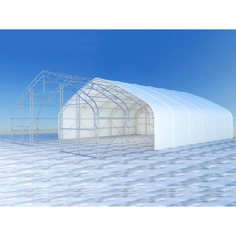 Gold Mountain Double Truss Storage Shelter W30'xL80'xH20'