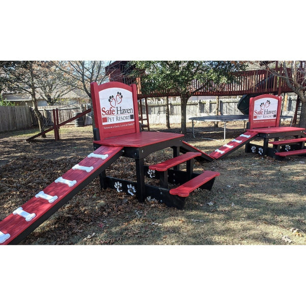 Puppy Scapes Double Ramp w/ Your Logo - PS-DRWYL