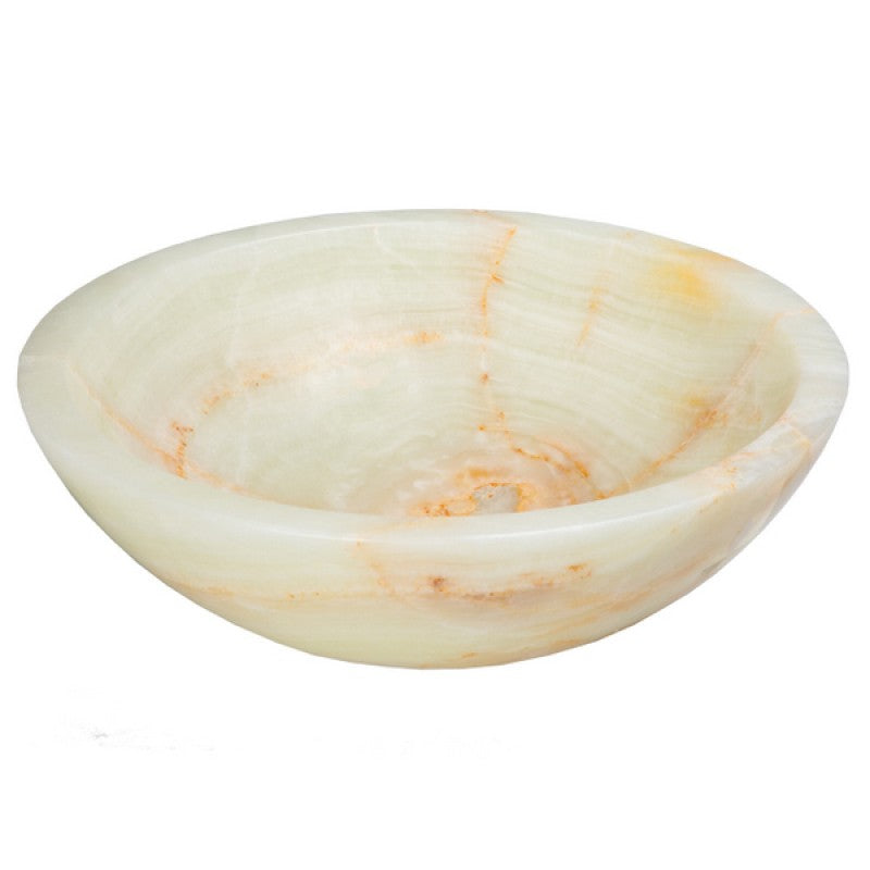 Eden Bath White Translucent Onyx Sink - EB_S002WO-P